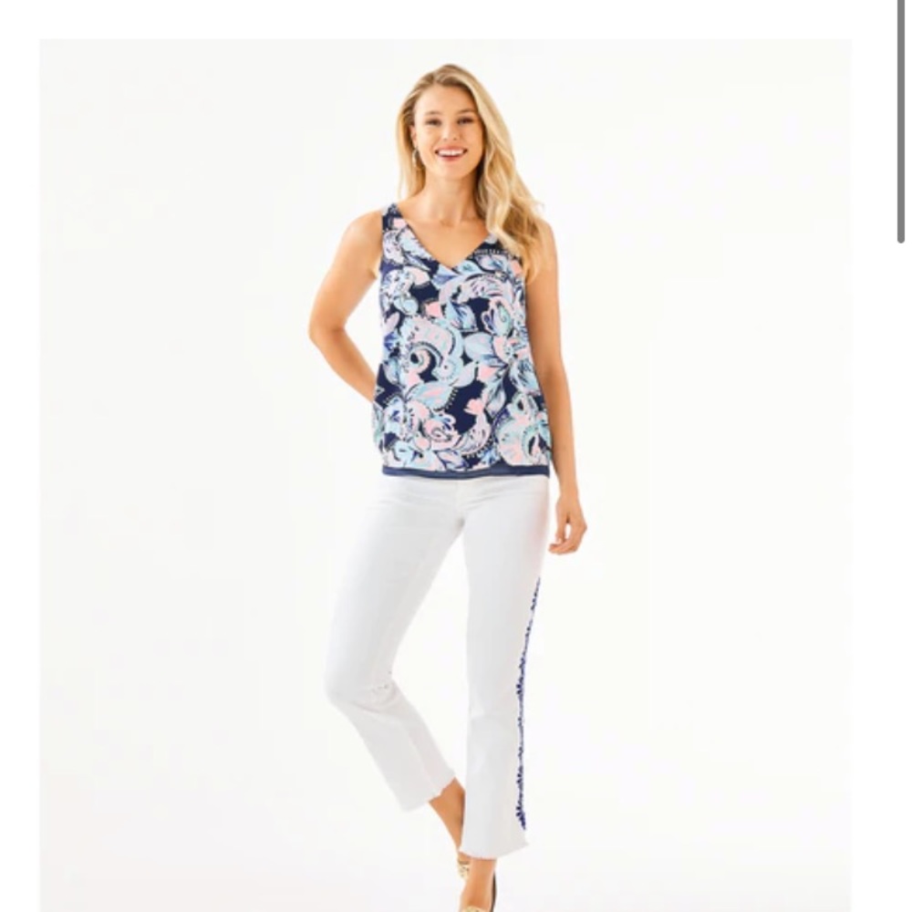 Lilly Pulitzer Florin Reversible Tank Top - Picture 1 of 7